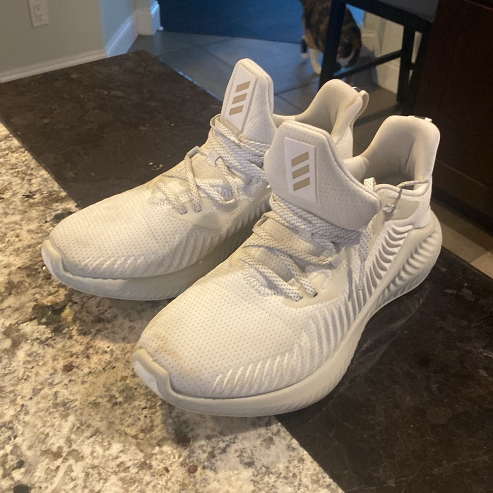Adidas white sneakers